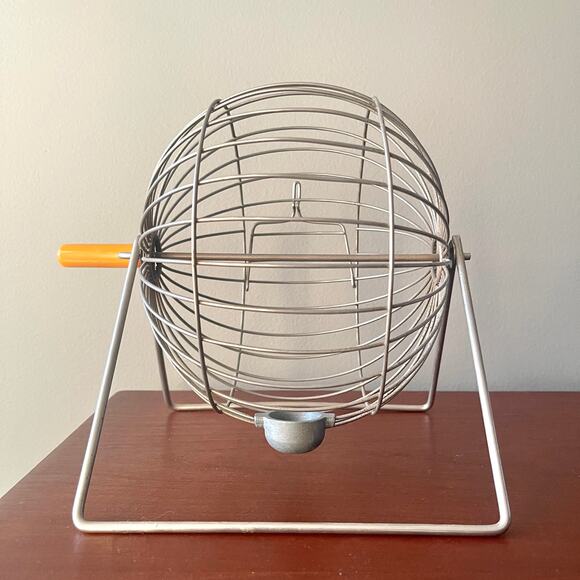 Mid Century Vintage Wire Bindo Cage with Bakelite Handle - Picture 7 of 10